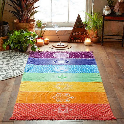 Polyester Bohemia Wall Hanging India Beach Yoga Mat