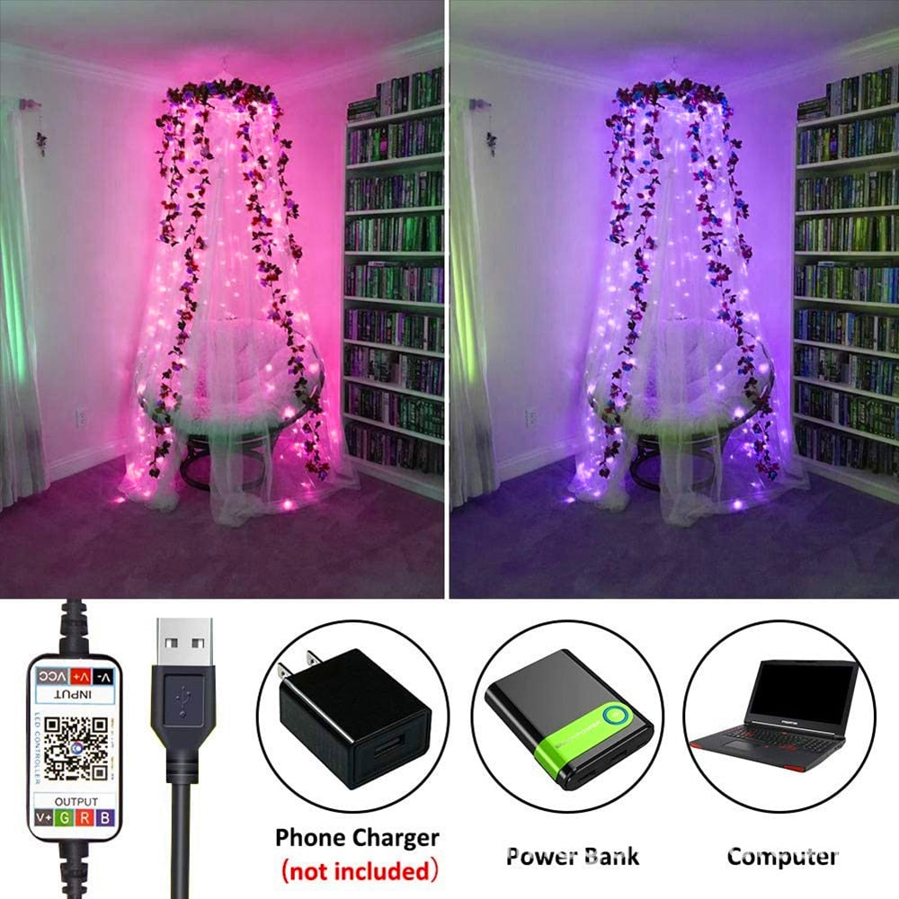 USB Smart Bluetooth LED String Lights