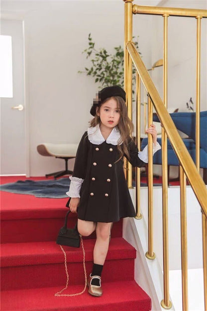 Mihkalev family matching clothes Monther and Girl spring dresses kids dresses for girls long sleeve dress children clothing