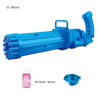 15/21 Holes Large Kids Gatling Bubble Gun Toys