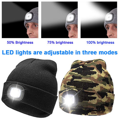 Unisex LED Knitted Beanie