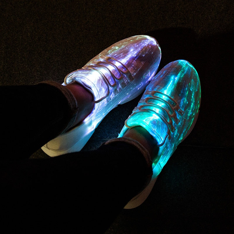 Summer LED Fiber Optic Shoes