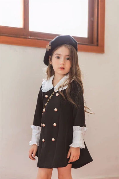 Mihkalev family matching clothes Monther and Girl spring dresses kids dresses for girls long sleeve dress children clothing