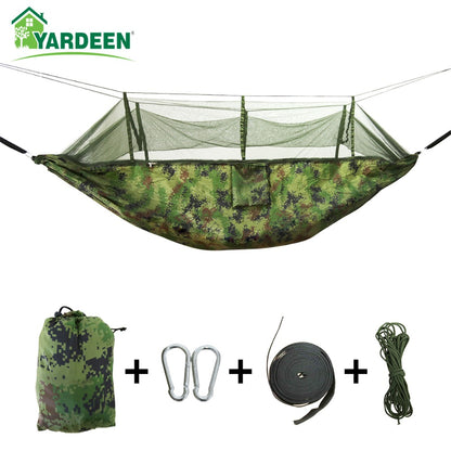 1-2 Person Camping Hammock Outdoor Mosquito Bug Net