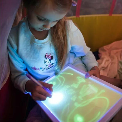 Big Size Illuminate Light Drawing Board In Dark Kids Paint Toy