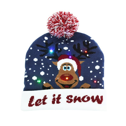 LED Christmas Knitted Hat